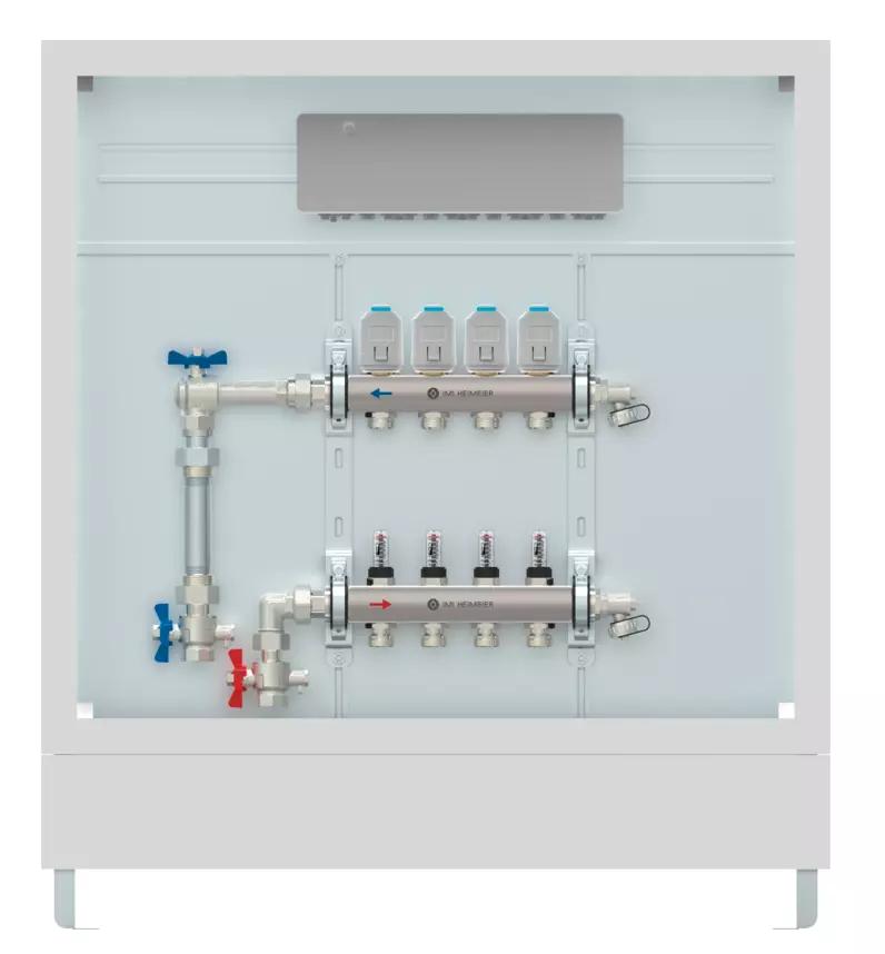 TA-COMFORT Fußbodenheizungs-Station mit Dynacon Eclipse
