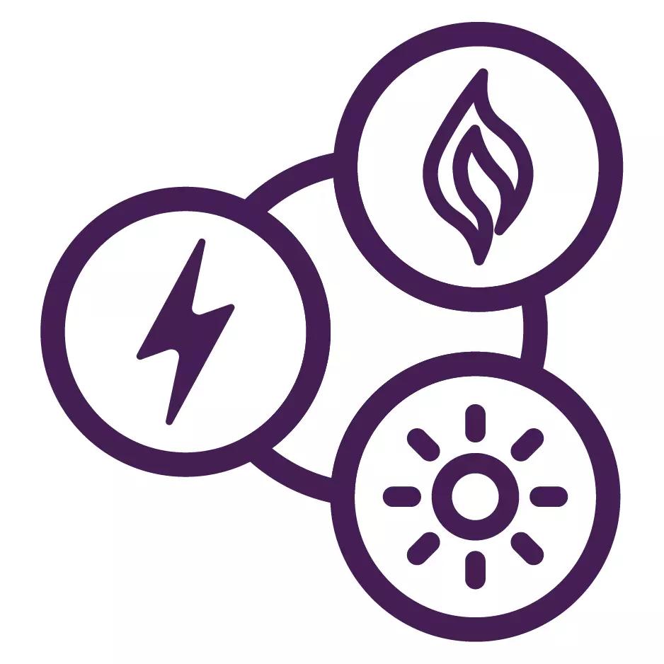 Hybrid heat source picto
