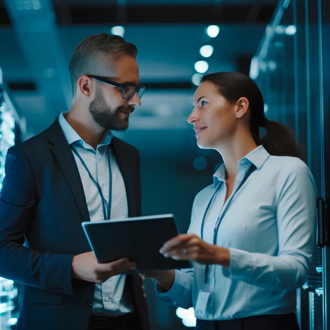 experts discussing Energy efficiency and precision cooling in data centres